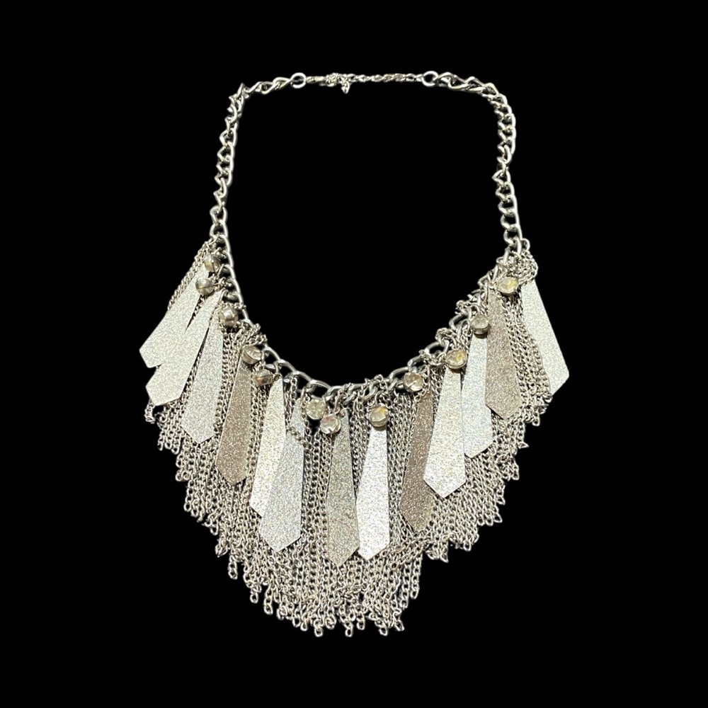Vintage Silver Statement Necklace - Picture 1 of 4